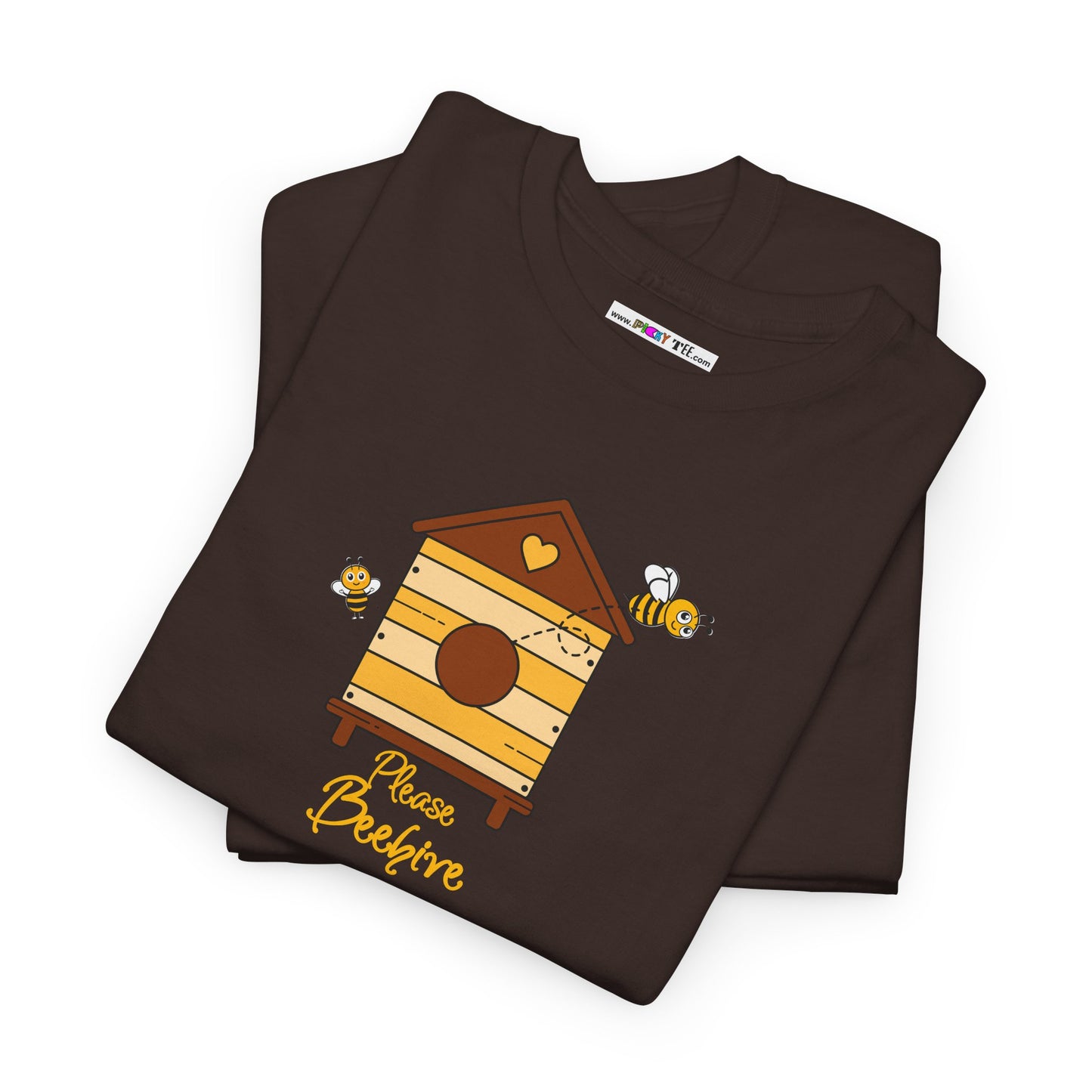 Please Beehive Unisex Heavy Cotton Tee