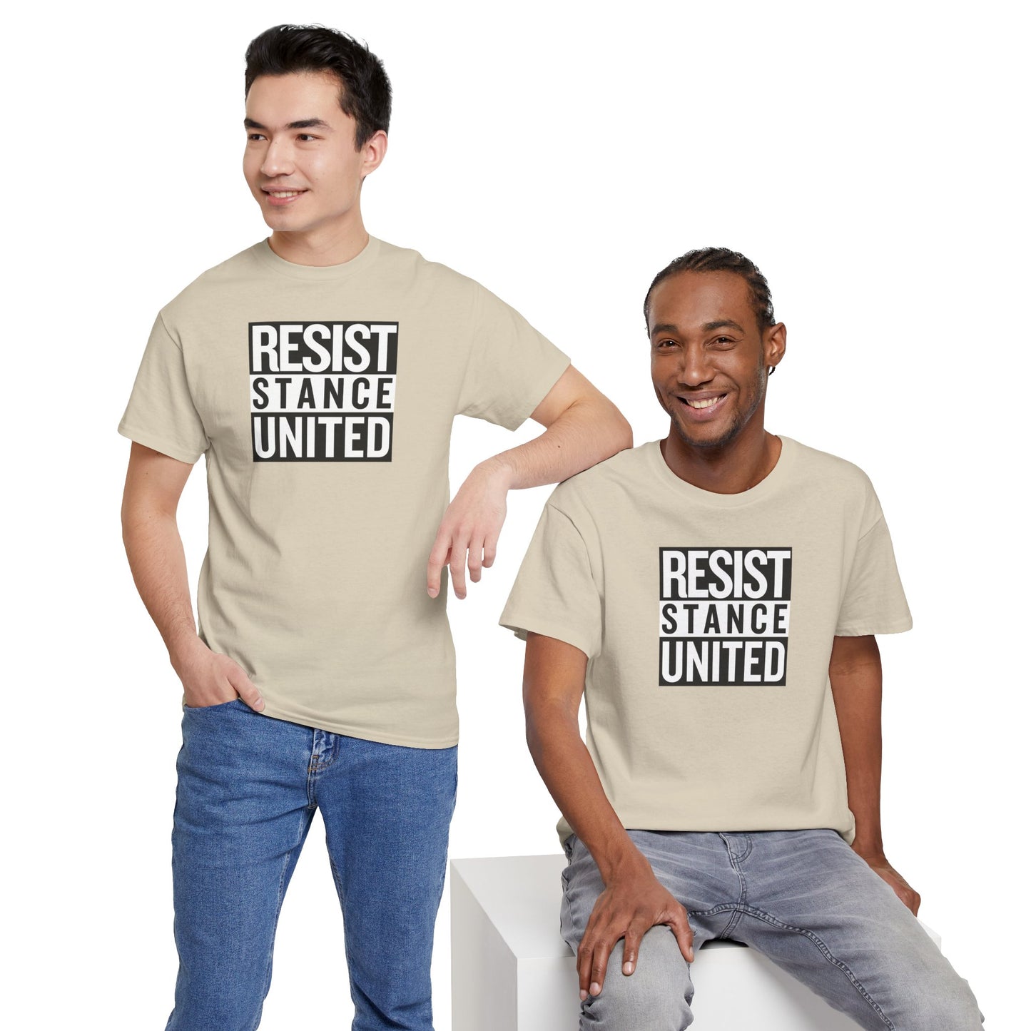 RESIST STANCE UNITED Unisex Heavy Cotton Tee