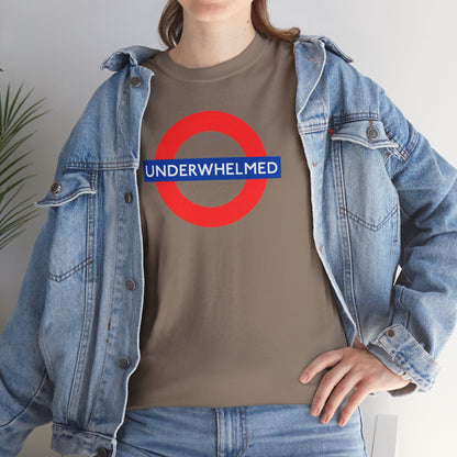 UNDERWHELMED Unisex Heavy Cotton Tee