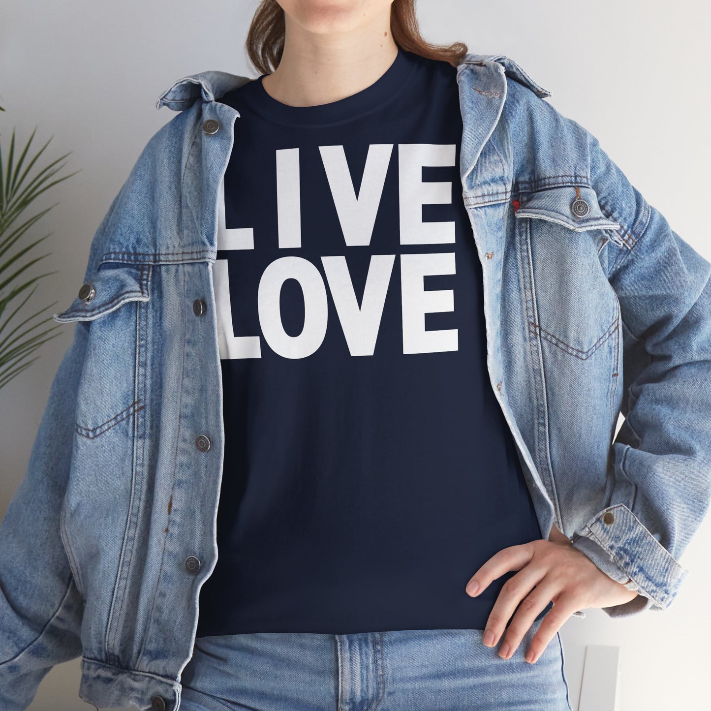 LIVE LOVE Unisex Heavy Cotton Tee