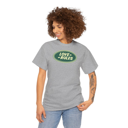 LOVE RULES Unisex Heavy Cotton Tee