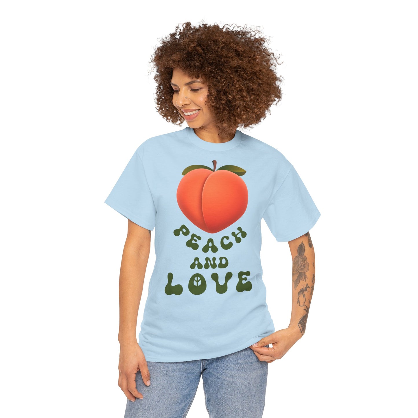 PEACH AND LOVE Unisex Heavy Cotton Tee