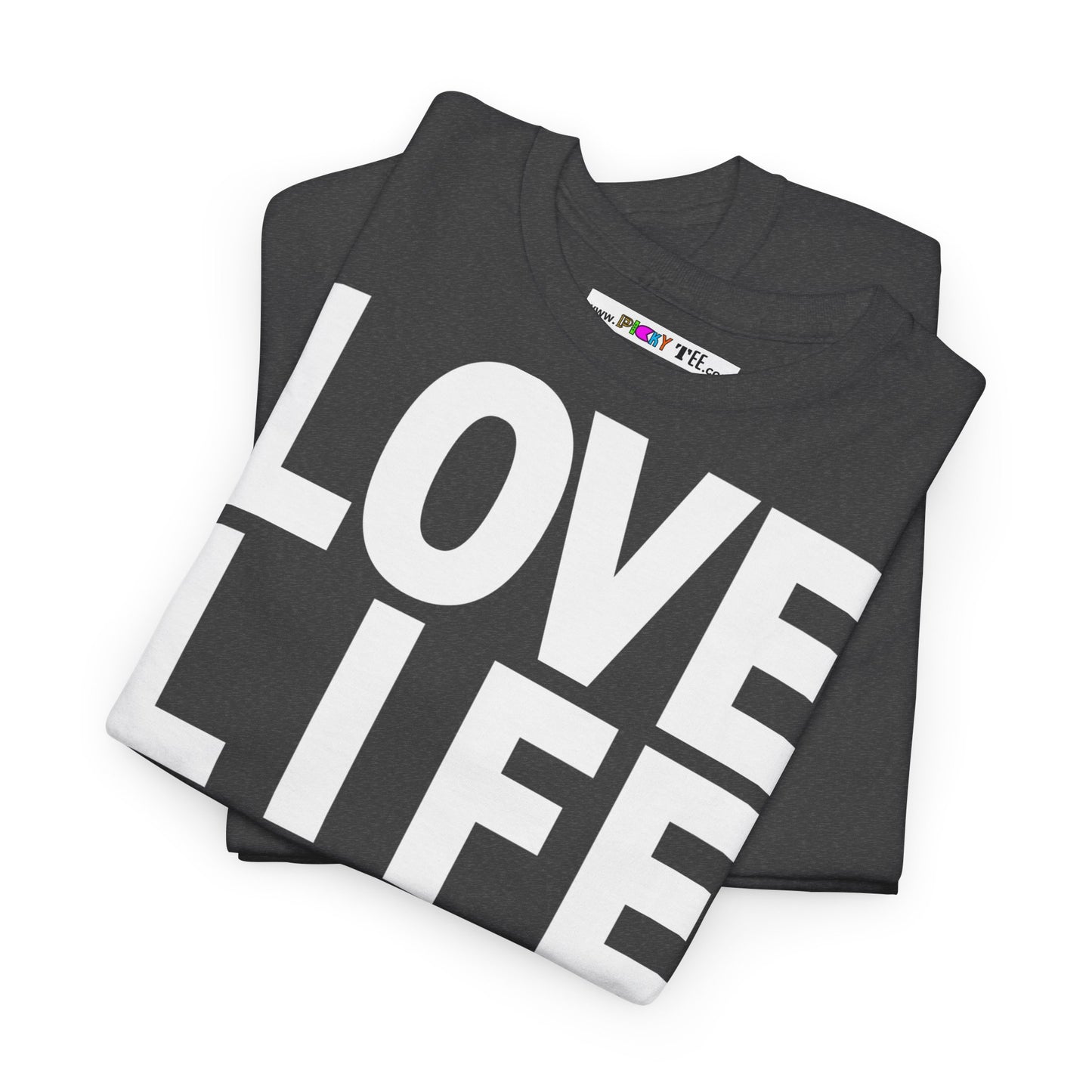 LOVE LIFE LIVE LOVE Unisex Heavy Cotton Tee