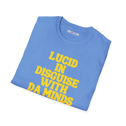 LUCID IN DISGUISE WITH DA MINDS Unisex Softstyle 100% Cotton T-Shirt