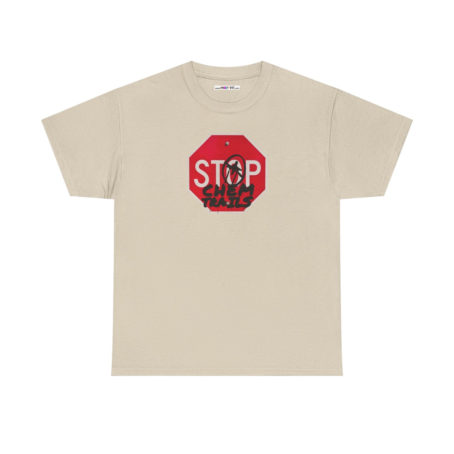 STOP chem trails Unisex Heavy Cotton Tee