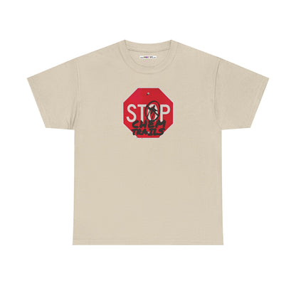 STOP chem trails Unisex Heavy Cotton Tee