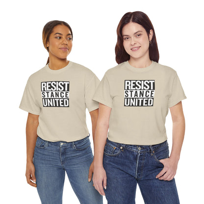 RESIST STANCE UNITED Unisex Heavy Cotton Tee
