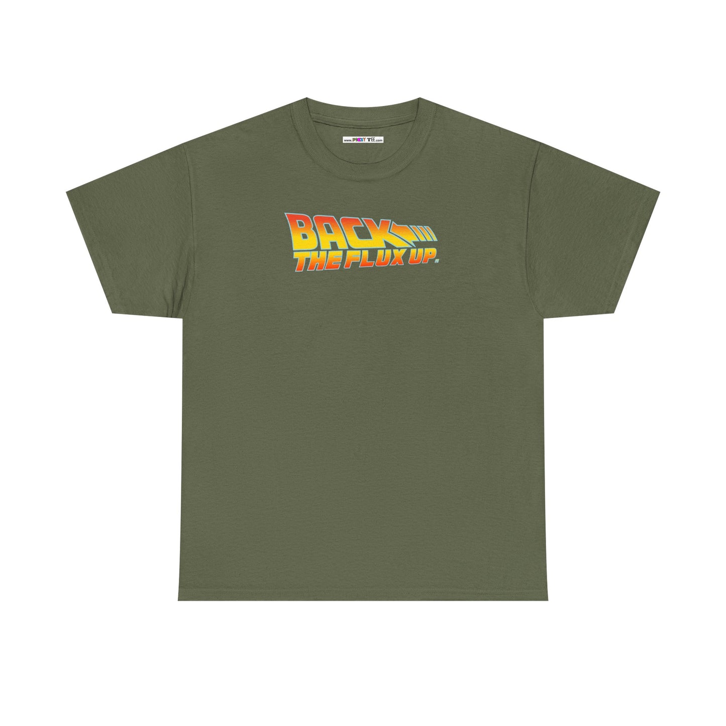 BACK THE FLUX UP Unisex Heavy Cotton Tee