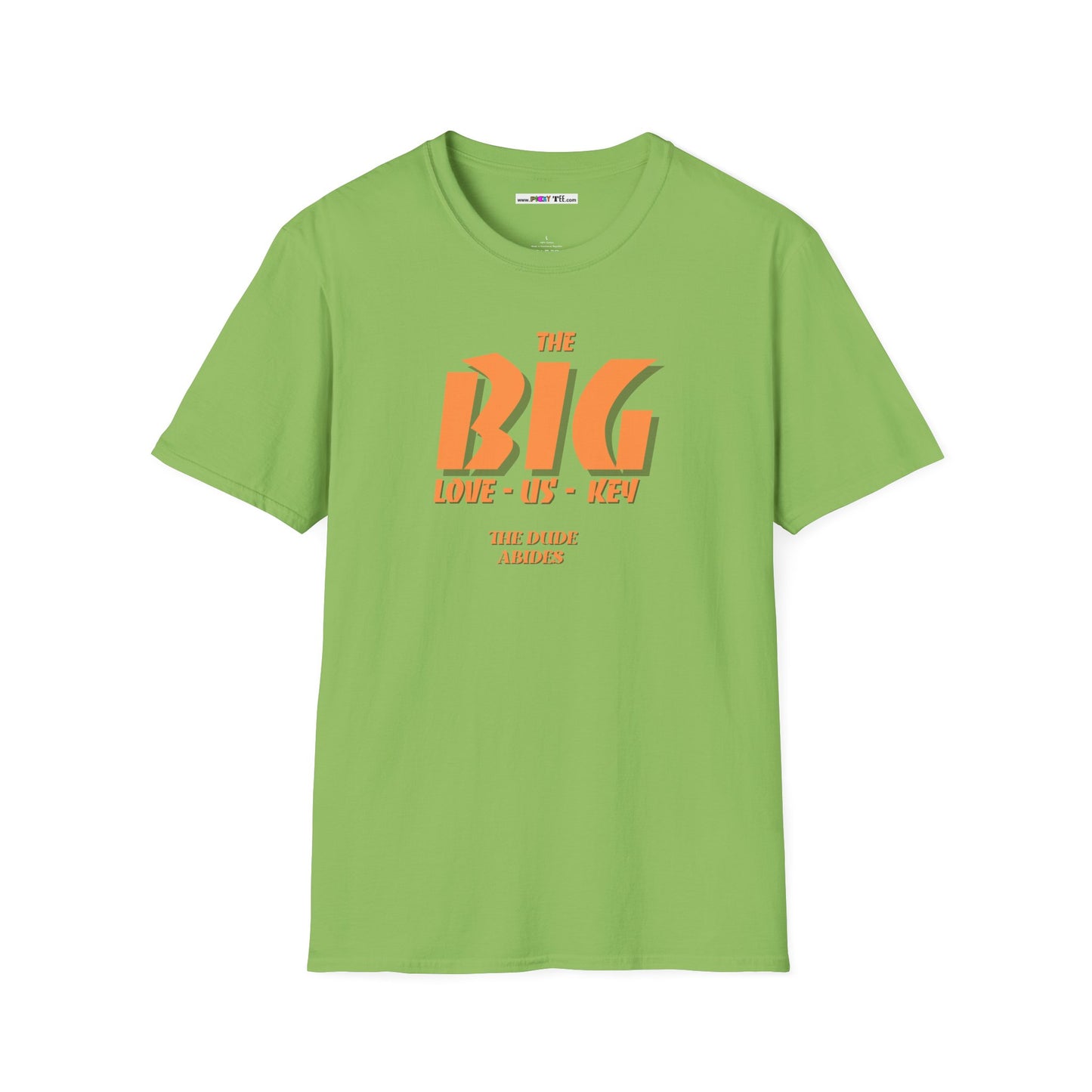 THE BIG LOVE-US-KEY Unisex Softstyle 100% Cotton T-Shirt