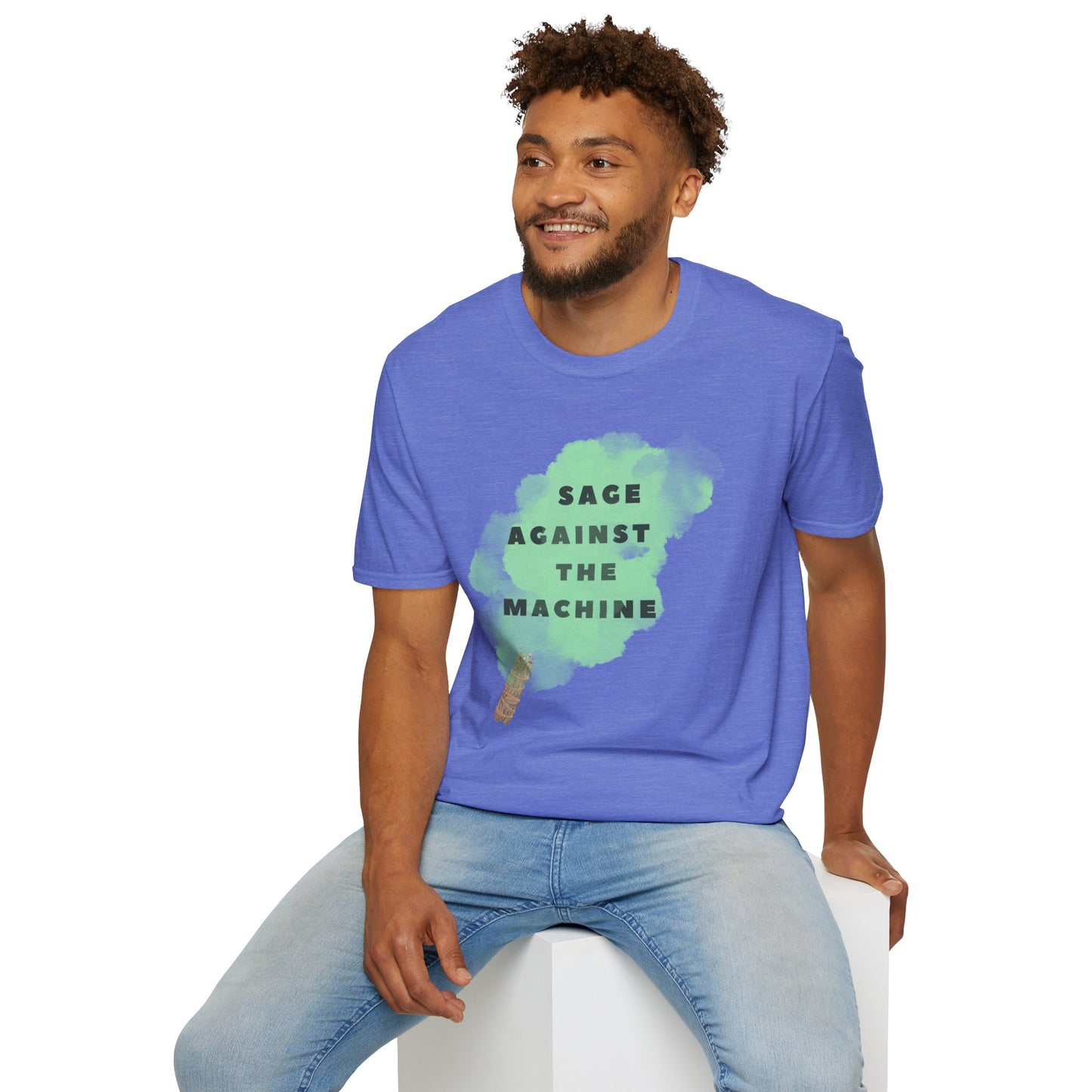 SAGE AGAINST THE MACHINE Unisex Softstyle 100% Cotton T-Shirt