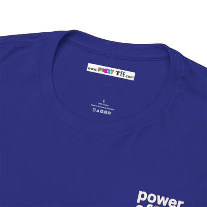 power off now Unisex Heavy Cotton Tee