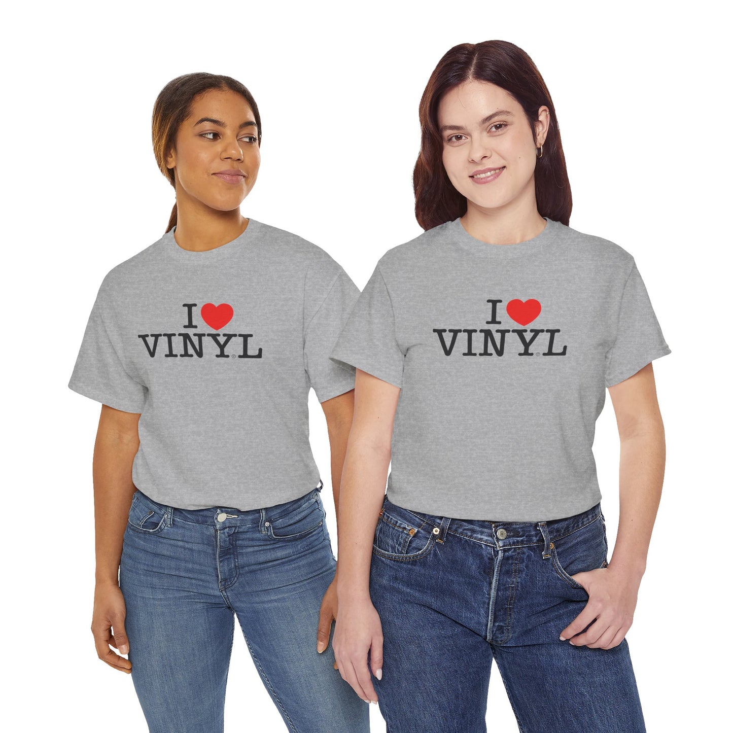 I ❤️ VINYL Unisex Heavy Cotton Tee