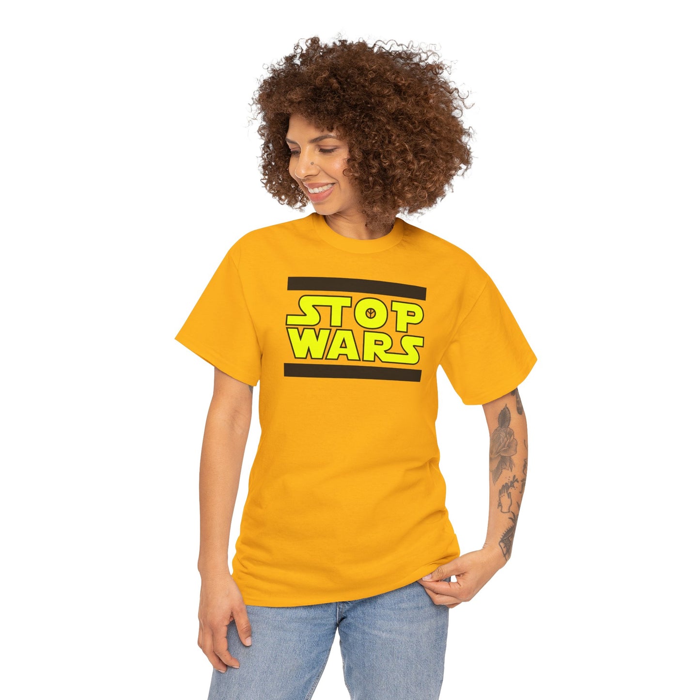 STOP WARS Unisex Heavy Cotton Tee