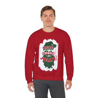 HERE COMES JOLLY! Unisex Heavy Blend™ Crewneck Sweatshirt