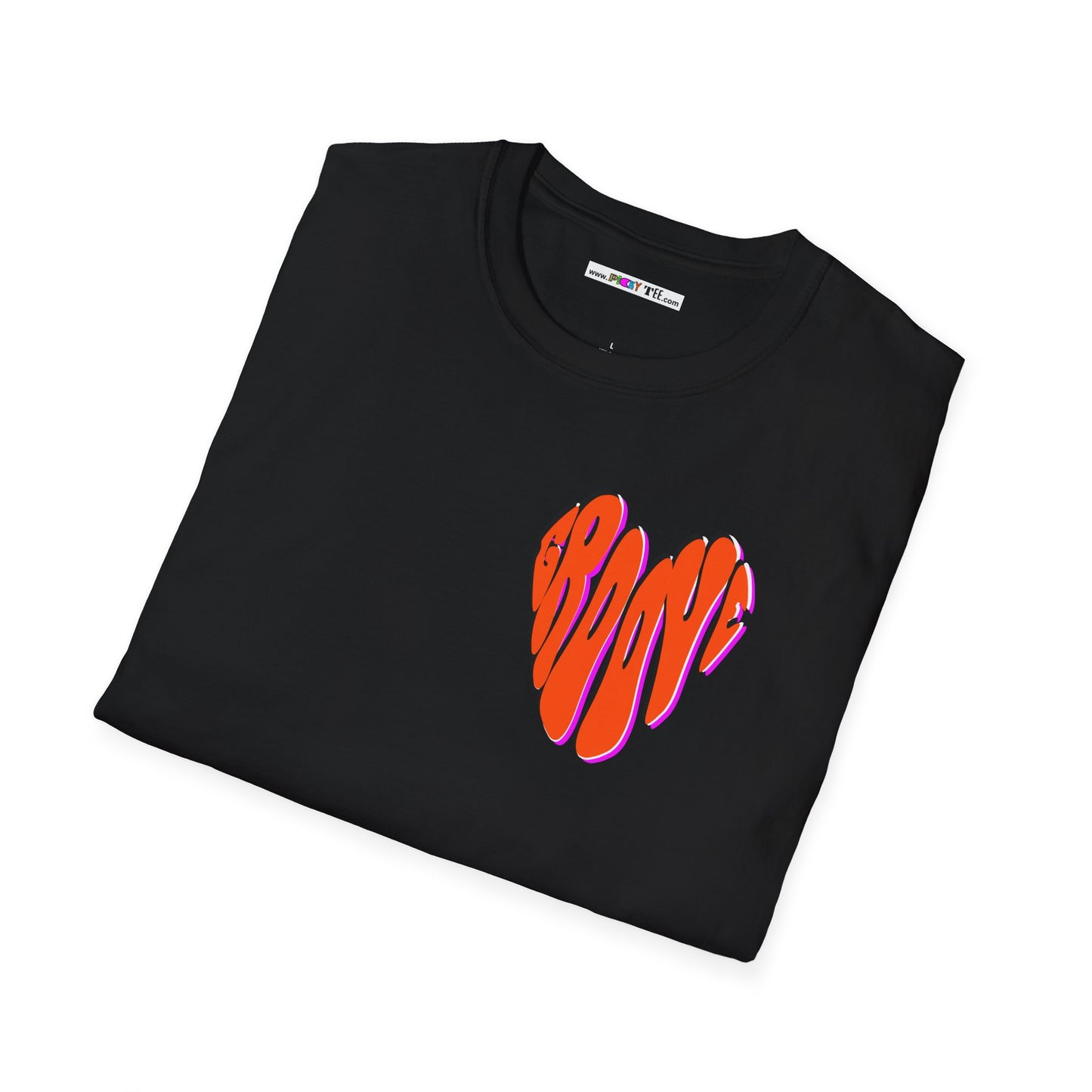 GROOVE is in THE HEART Unisex Softstyle 100% Cotton T-Shirt