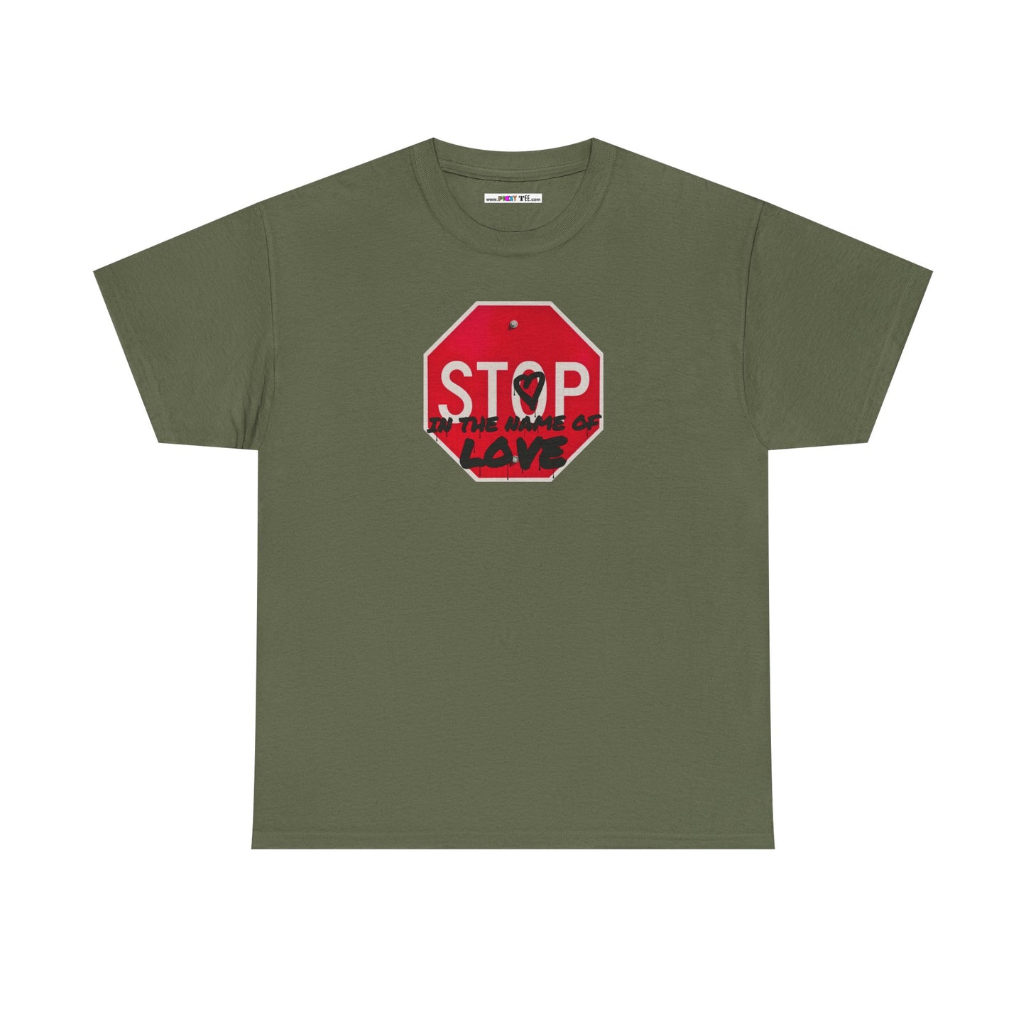 STOP in the name of love Unisex Heavy Cotton Tee