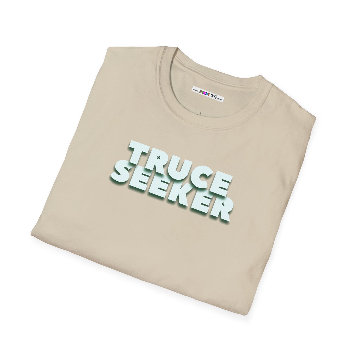 TRUCE SEEKER Unisex Softstyle 100% Cotton T-Shirt