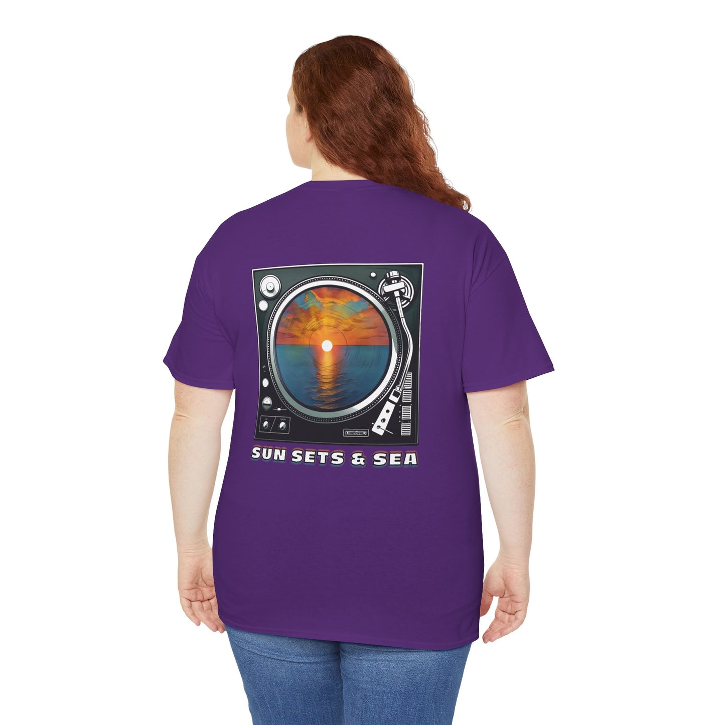 SUN SETS & SEA Unisex Heavy Cotton Tee