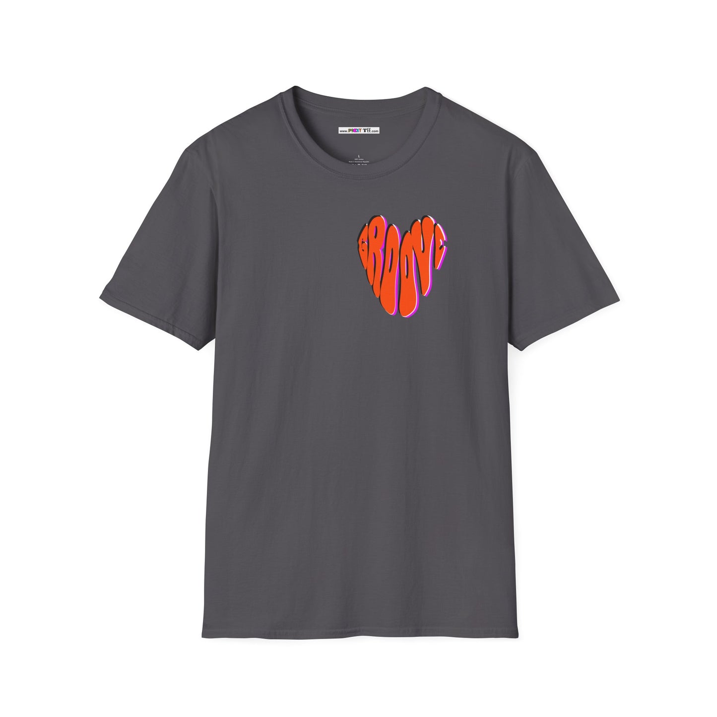 GROOVE is in THE HEART Unisex Softstyle 100% Cotton T-Shirt