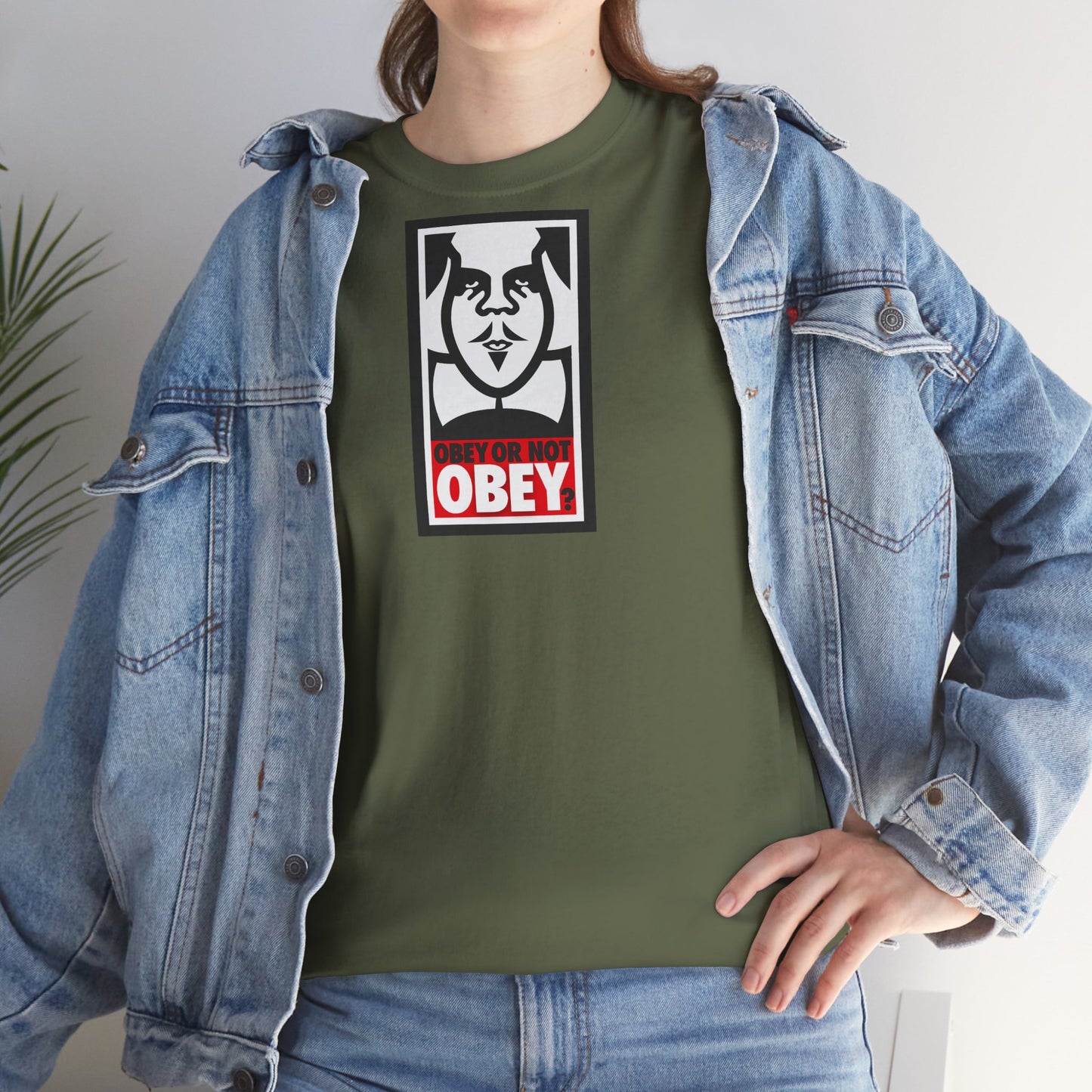 OBEY OR NOT OBEY? Unisex Heavy Cotton Tee