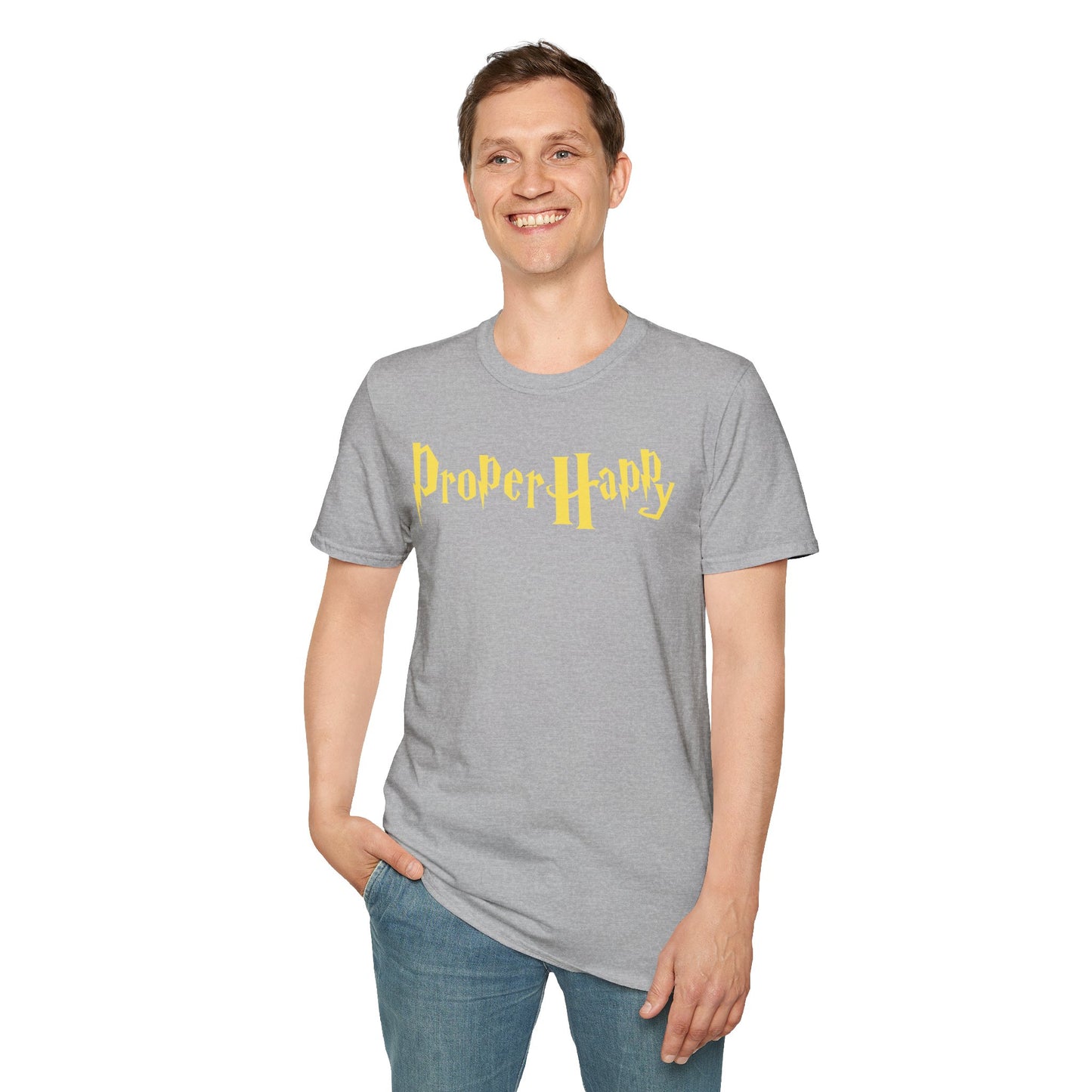 Proper Happy Unisex Softstyle 100% Cotton T-Shirt