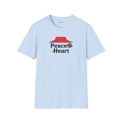 Peace @ Heart Unisex Softstyle 100% Cotton T-Shirt