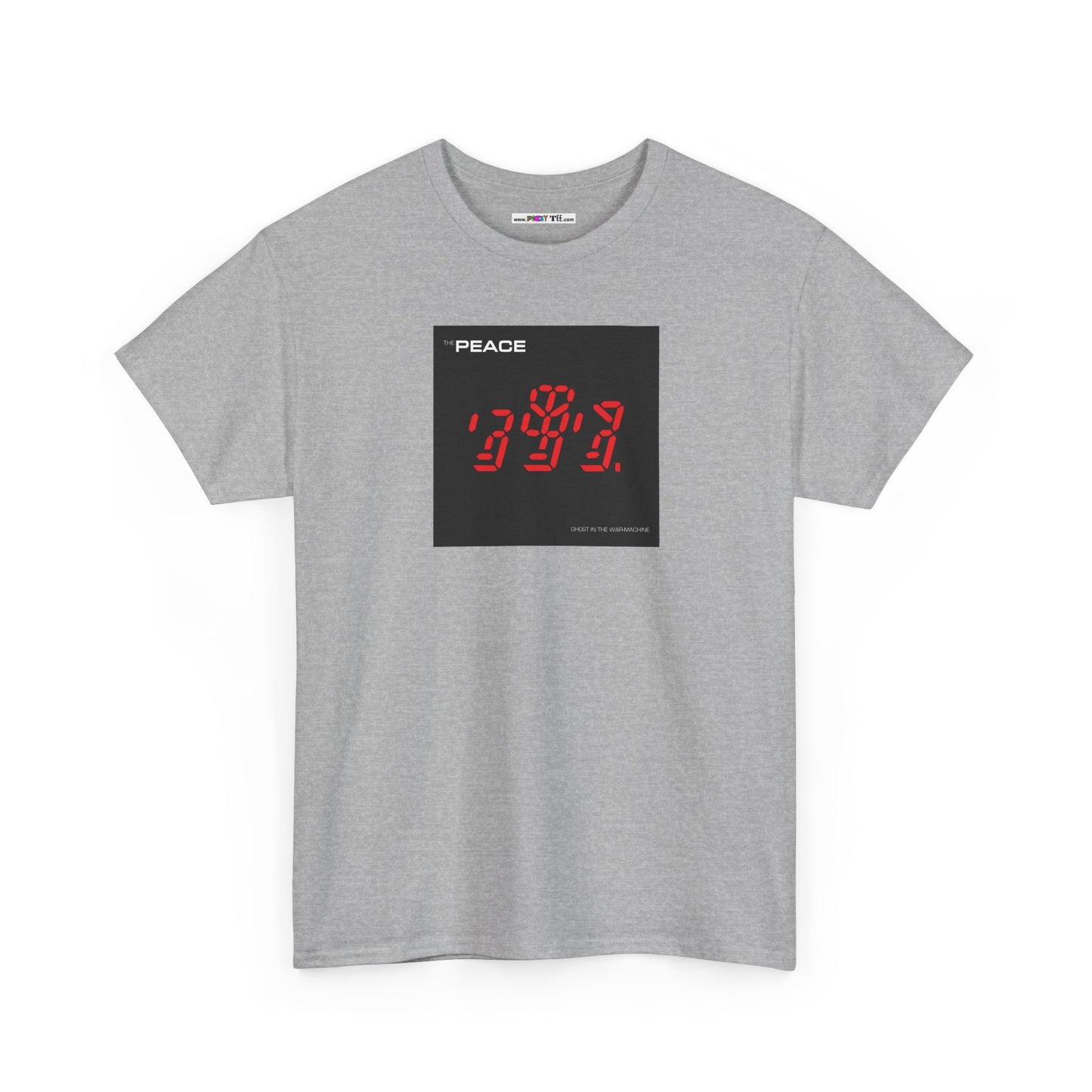 the PEACE ghost in the war-machine Unisex Heavy Cotton Tee