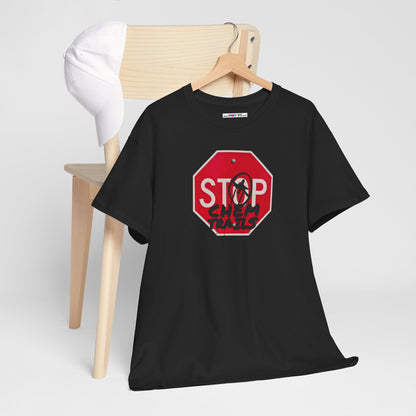 STOP chem trails Unisex Heavy Cotton Tee