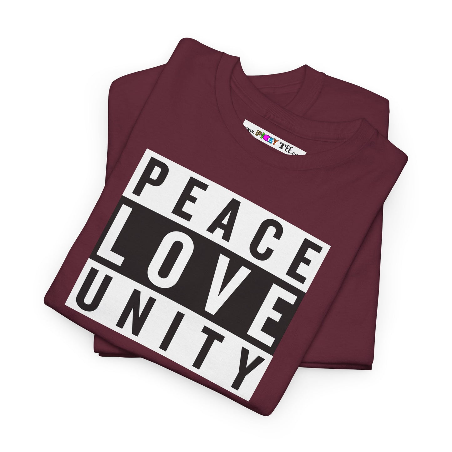 PEACELOVEUNITY Unisex Heavy Cotton Tee