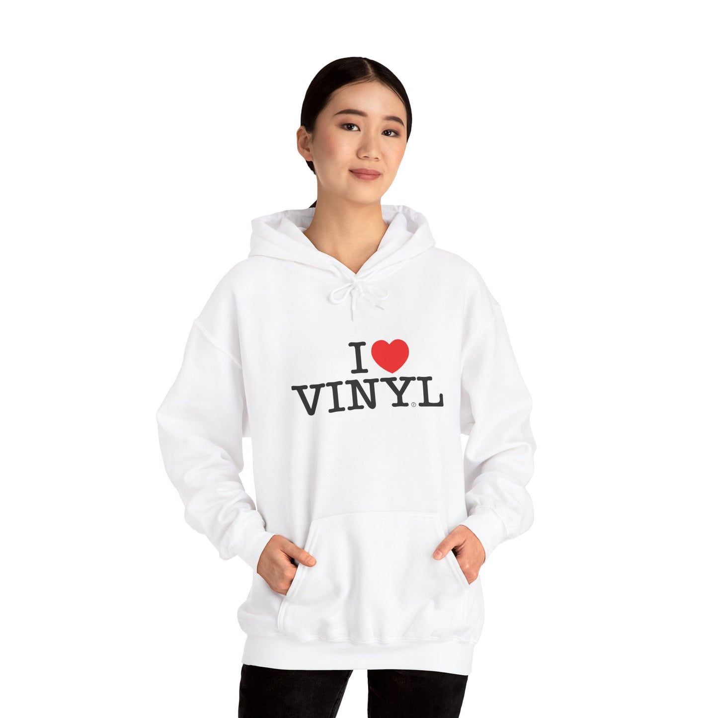 I ❤️ VINYL Unisex Heavy Blend™ Hooded Sweatshirt