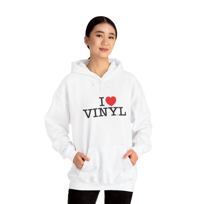 I ❤️ VINYL Unisex Heavy Blend™ Hooded Sweatshirt