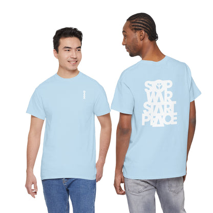STOP WAR START PEACE Unisex Heavy Cotton Tee