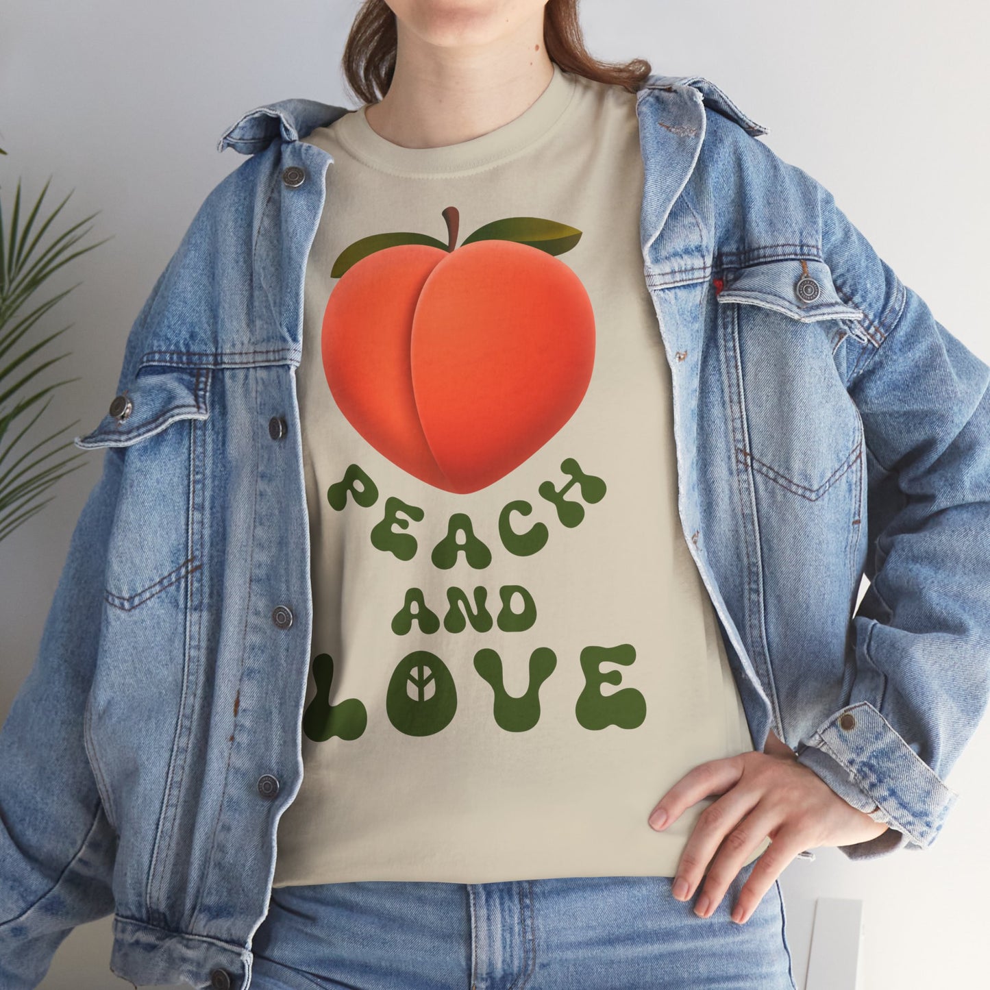 PEACH AND LOVE Unisex Heavy Cotton Tee