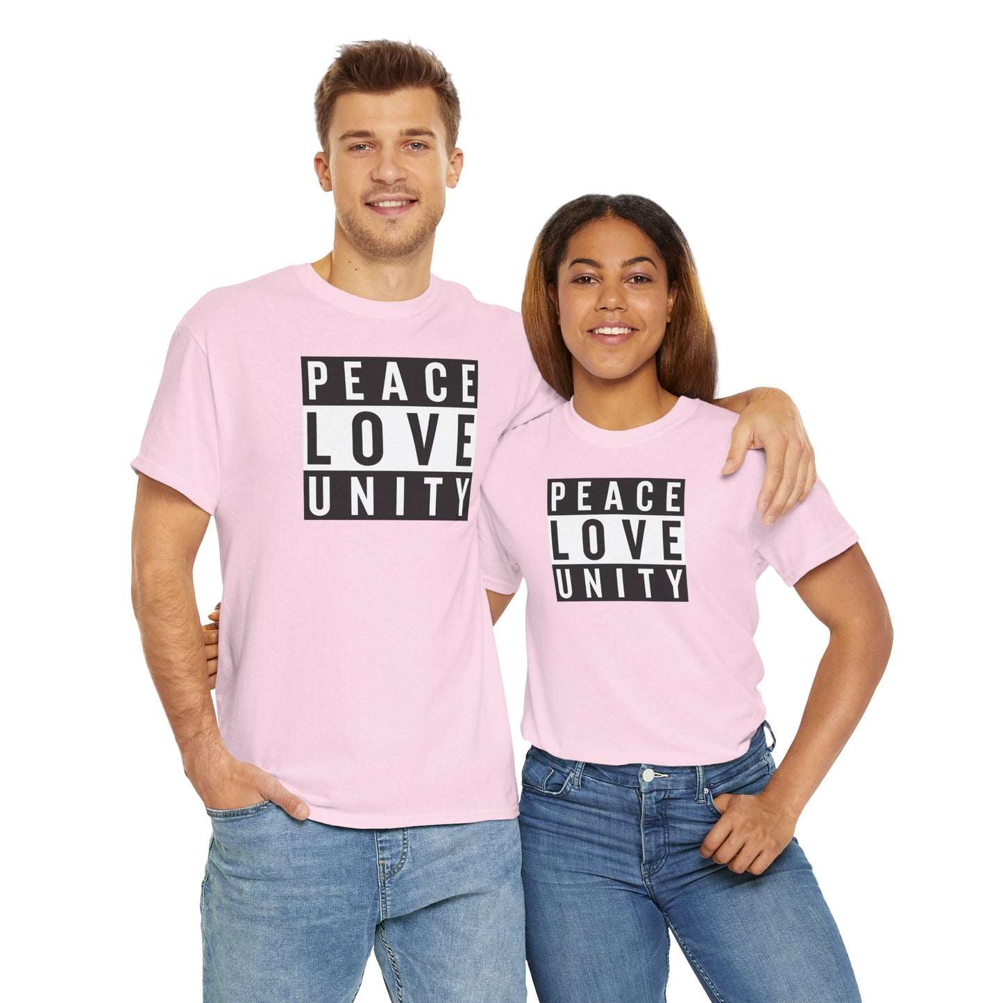 PEACELOVEUNITY Unisex Heavy Cotton Tee