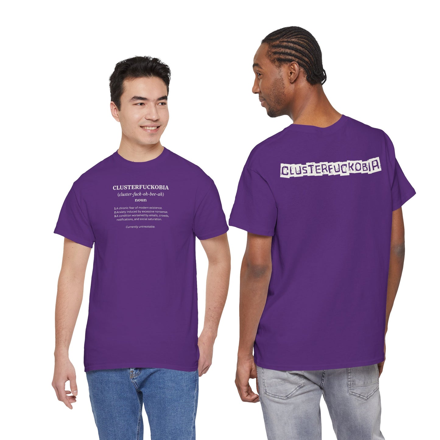 CLUSTERFUCKOBIA Unisex Heavy Cotton Tee
