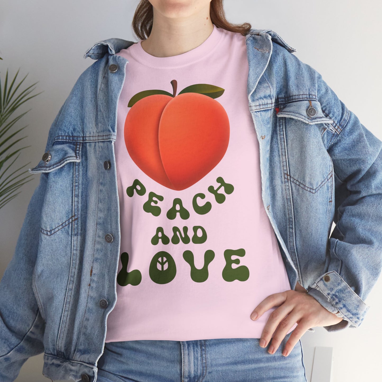 PEACH AND LOVE Unisex Heavy Cotton Tee