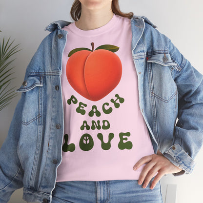 PEACH AND LOVE Unisex Heavy Cotton Tee