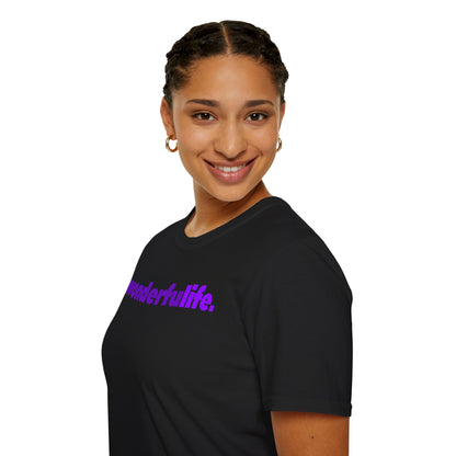 wonderfuLIFE. Unisex Softstyle 100% Cotton T-Shirt