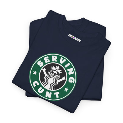 SERVINGCUNT Unisex Heavy Cotton Tee