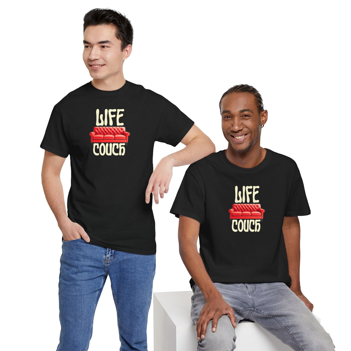 LIFE COUCH Unisex Heavy Cotton Tee