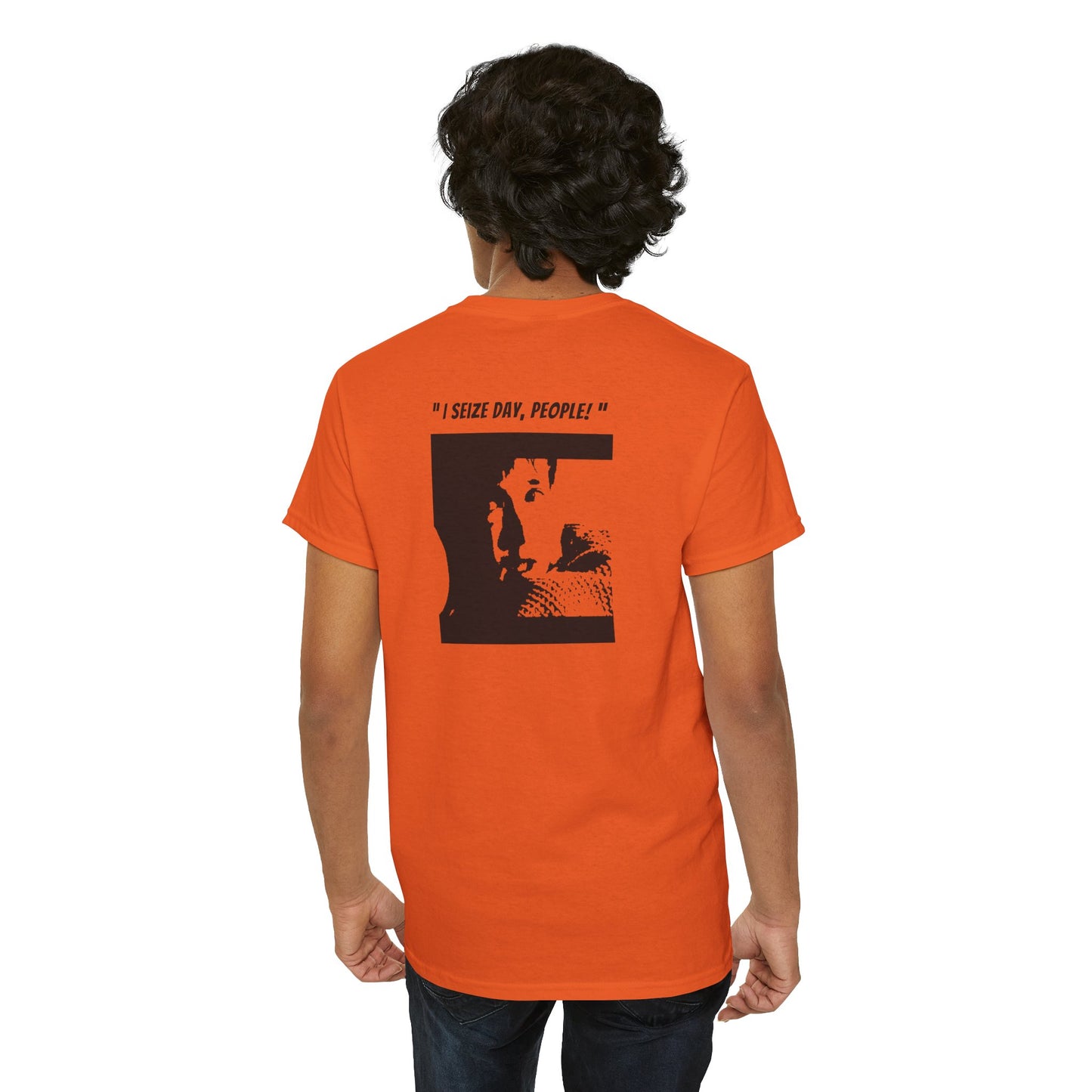 CARPE DIEM "I SEIZE DAY, PEOPLE" Unisex Heavy Cotton Tee