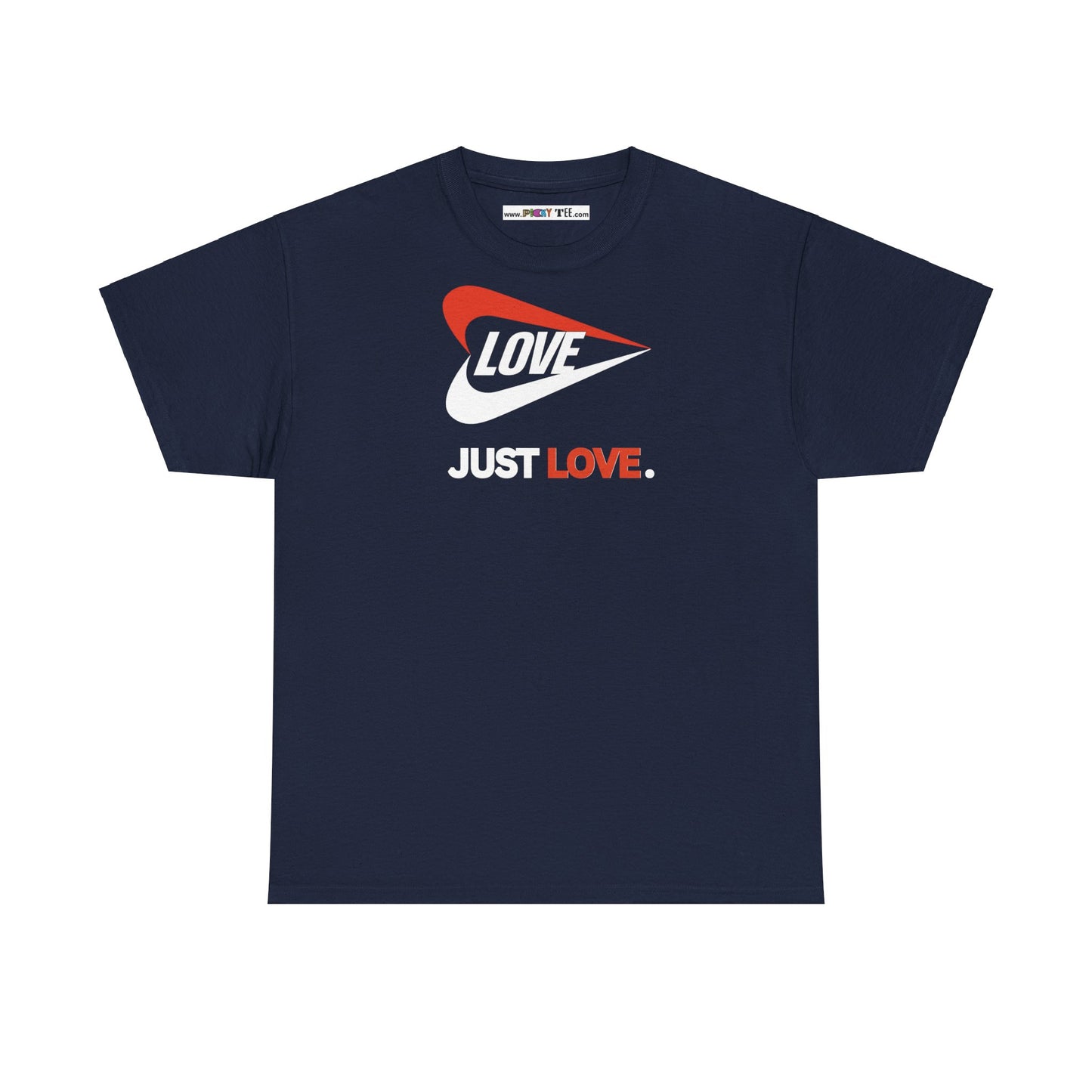 LOVE JUST LOVE. Unisex Heavy Cotton Tee
