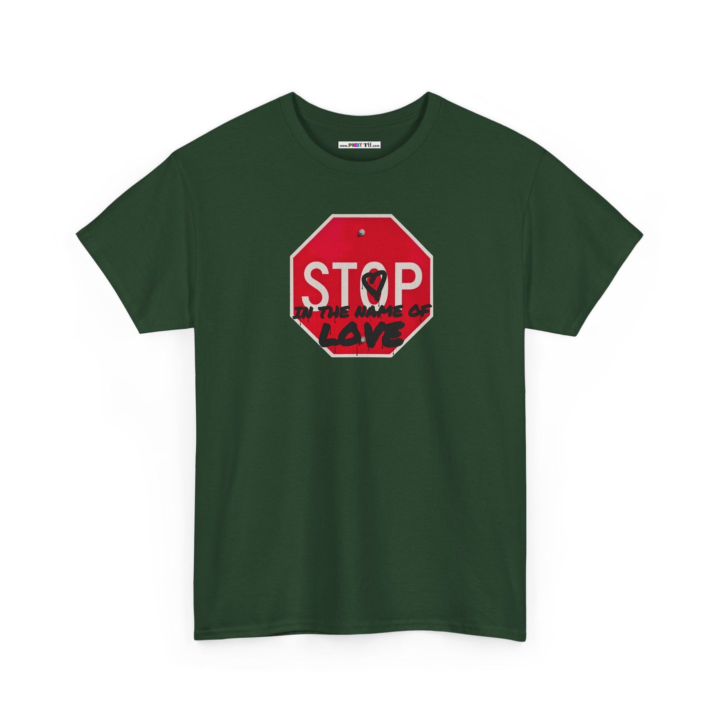 STOP in the name of love Unisex Heavy Cotton Tee