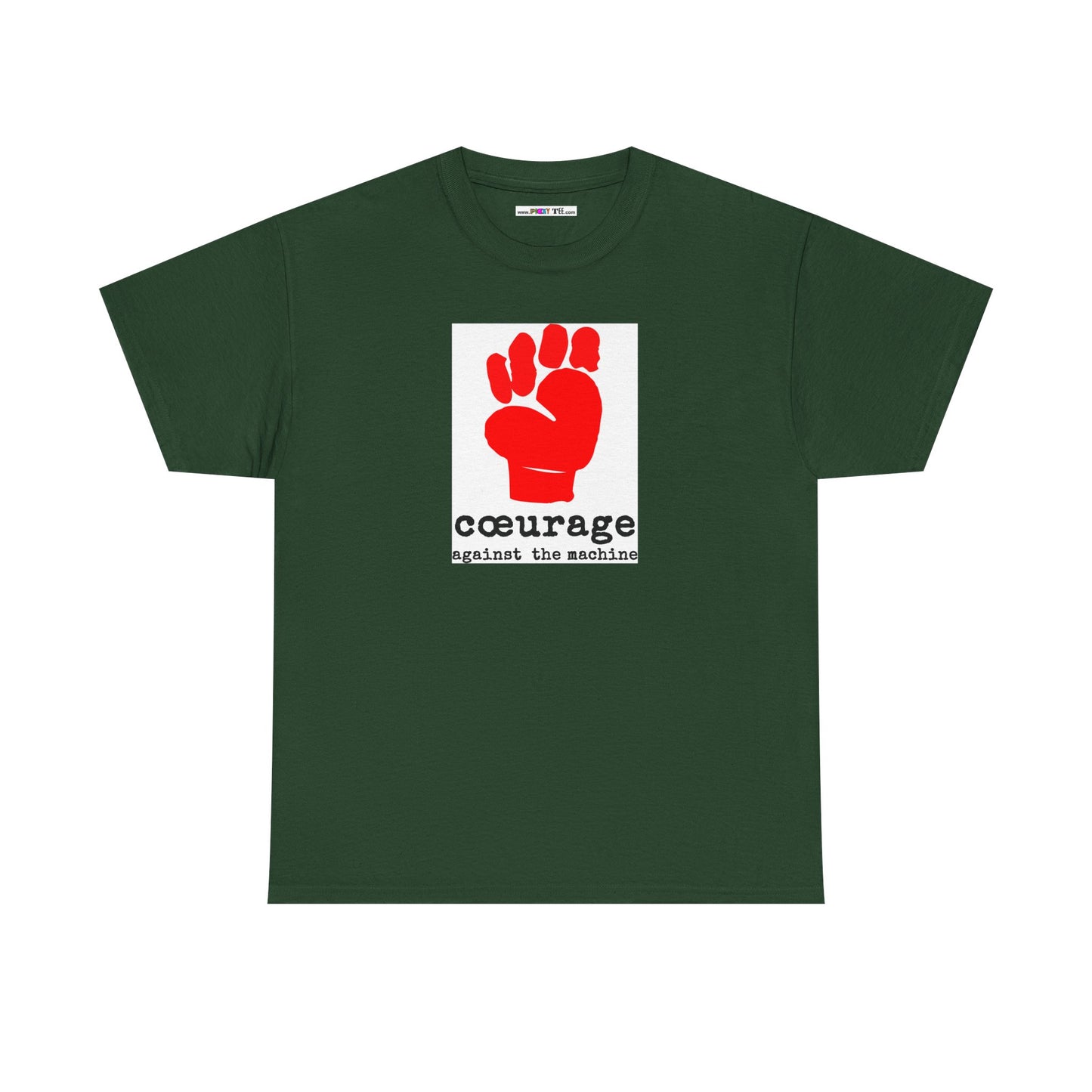 cœurage against the machine Unisex Heavy Cotton Tee
