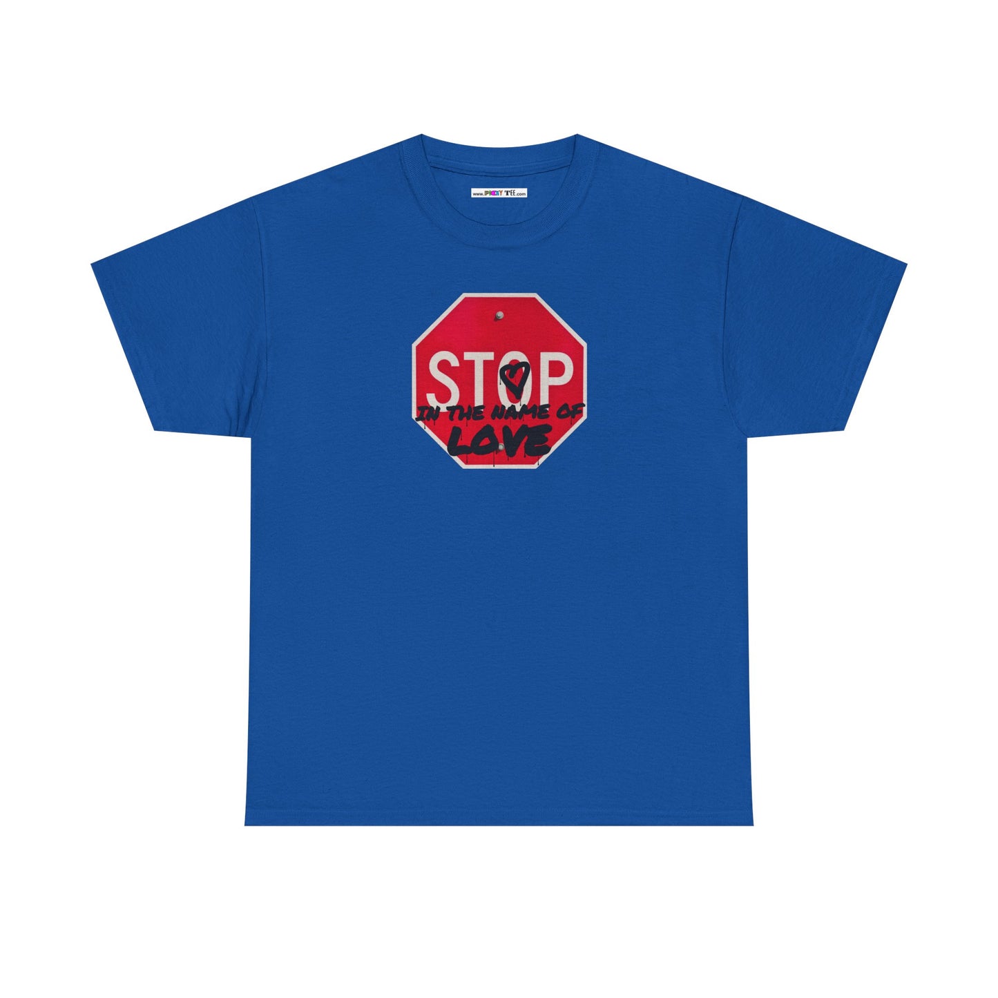 STOP in the name of love Unisex Heavy Cotton Tee
