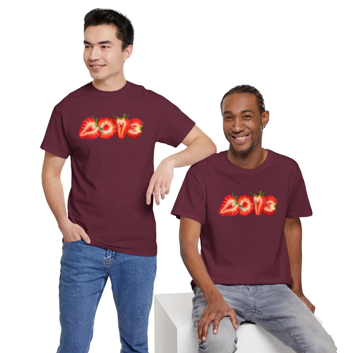 BERRY MUCH LOVE Unisex Heavy Cotton Tee