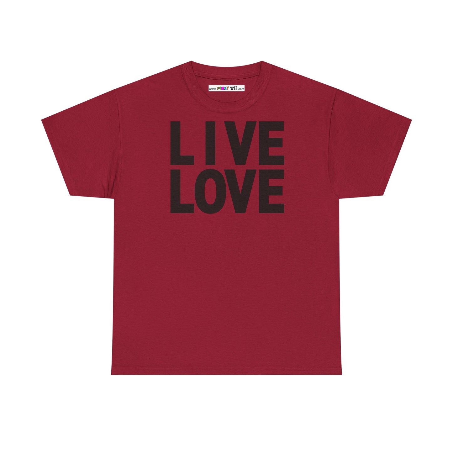 LIVE LOVE Unisex Heavy Cotton Tee