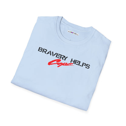 BRAVERY HELPS COPE Unisex Softstyle 100% Cotton T-Shirt