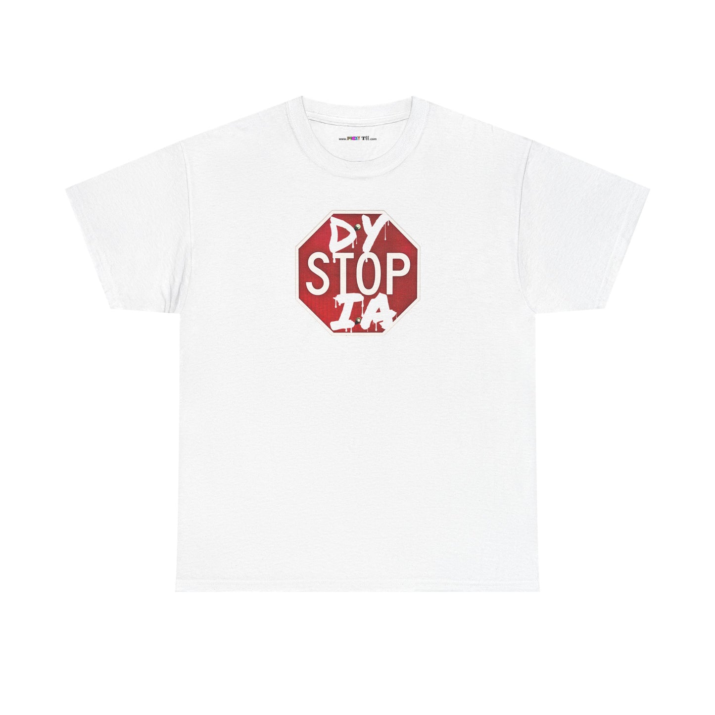 STOP DYSTOPIA Unisex Heavy Cotton Tee