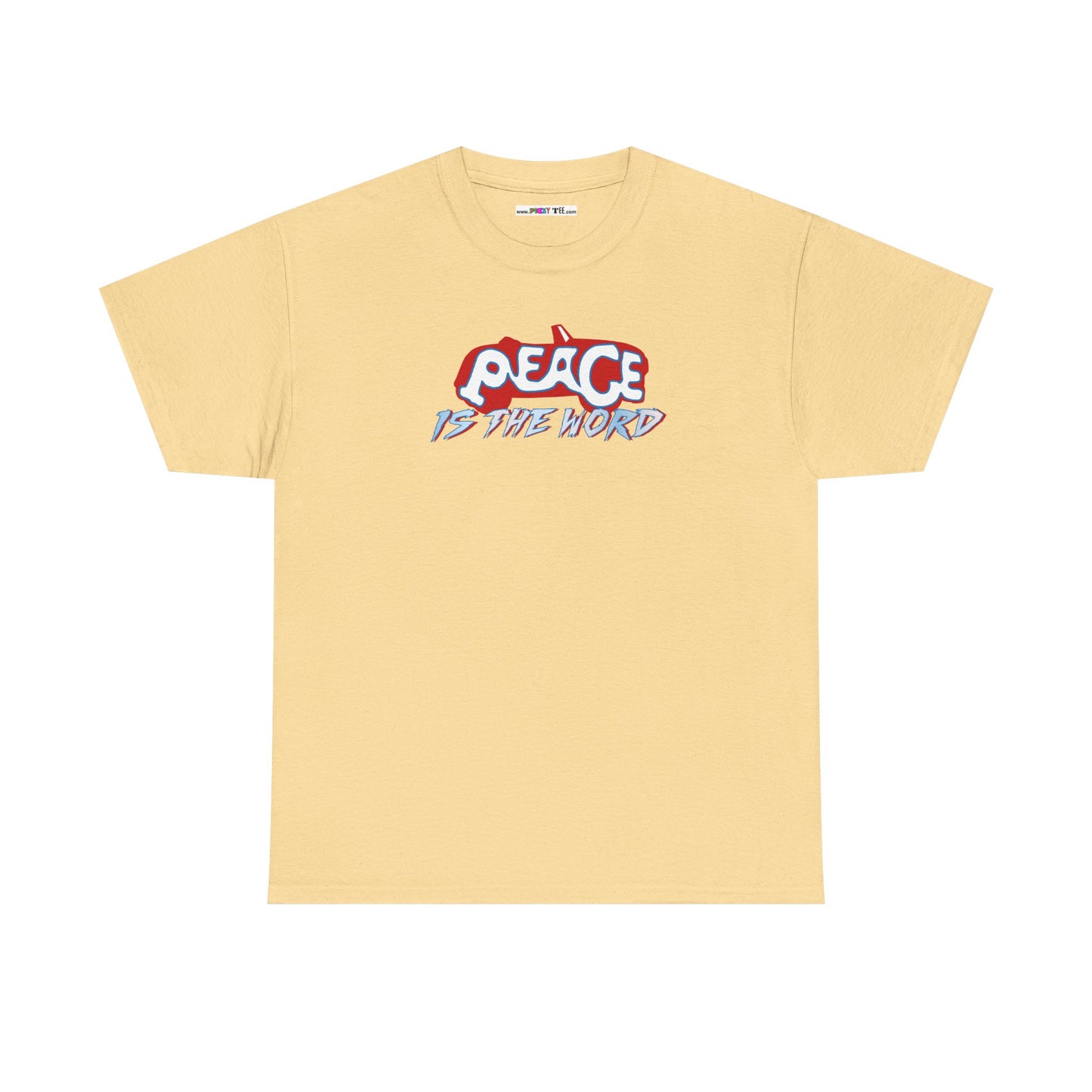 PEACE IS THE WORD Unisex Heavy Cotton Tee